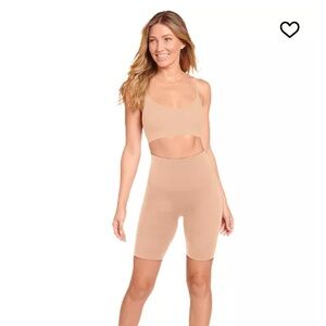 Jockey Nude Seamless High-Waist Shaper Shorts & Bralette Set